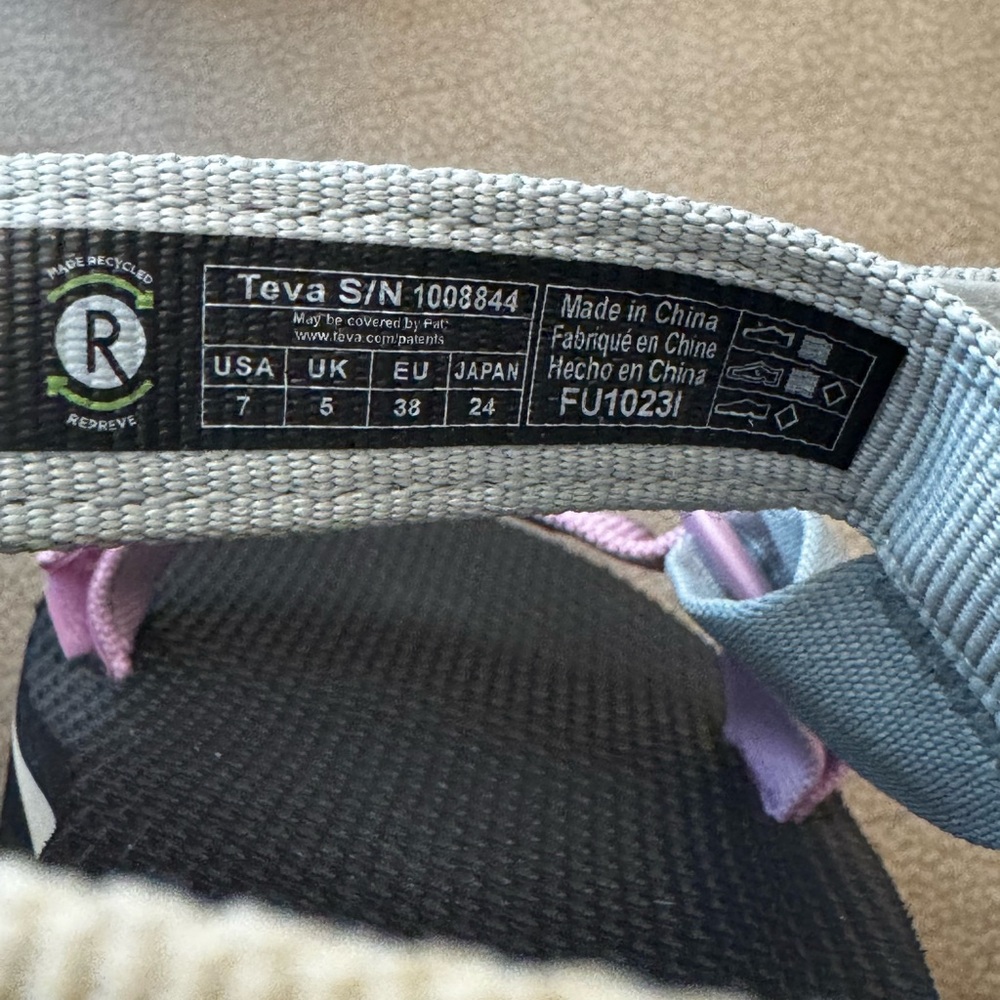 Teva Women's Platform Sandals in Pink, Gray, and Tan - Picture 5 of 6